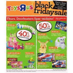 Toys"R"Us Black Friday 2016 Ad Page 1