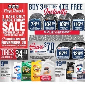 Pep Boys 2015 Black Friday Ad