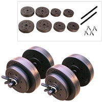 Gold&#39;s Gym Vinyl Dumbbell Set, 40 lbs