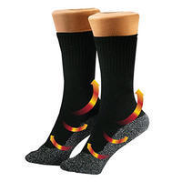 Toyofmine 35 BELOW UNISEX 3-PACK ALUMINIZED THERMO SOCKS BLACK/METALLIC LARGE NIB