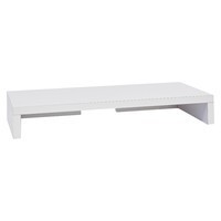 Way Basics Eco Computer Monitor Stand - Display Riser - White