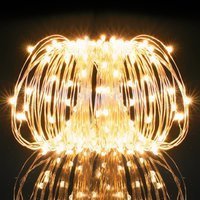 Kohree USB 33ft Copper Wire 100 LED Fairy Starry String Lights Decorative Rope Lights For Party Wedding Commercial Light