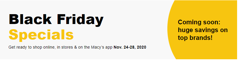 macy's black friday annoucement