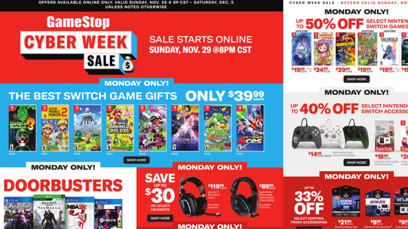 Article - Check Out the GameStop Cyber Monday 2020 Ad