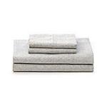 Living Quarters Heavy-Weight Flannel Sheet Set - Gray Paisley