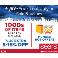 Sears Pre 4th of July Sale