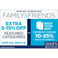 Sears Friends and Family Sale!