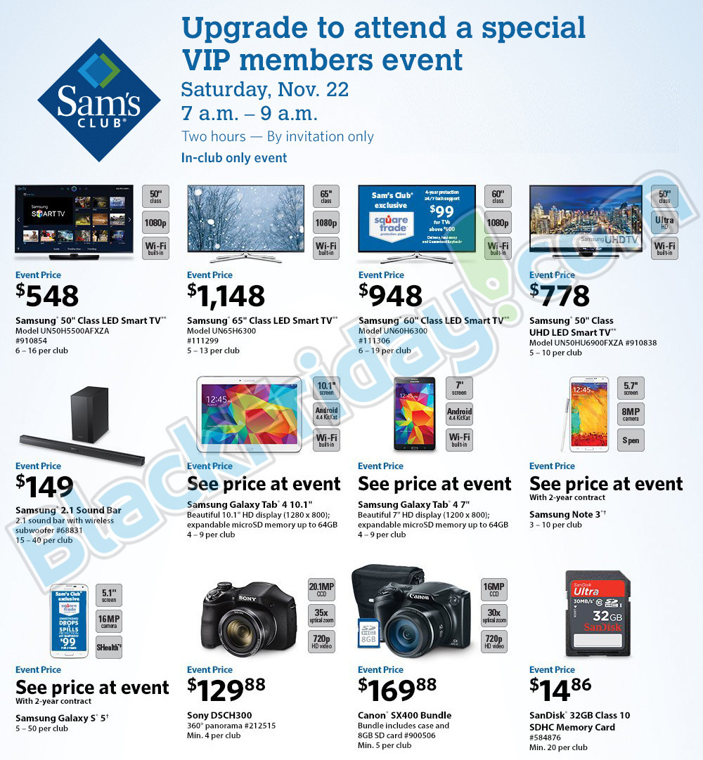 Sam's Club VIP Event 2014 Ad Page 1