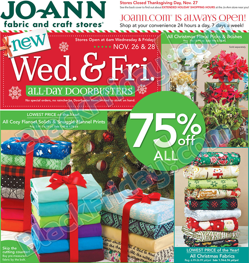 Jo-Ann Fabrics Black Friday 2014 Ad Page 1