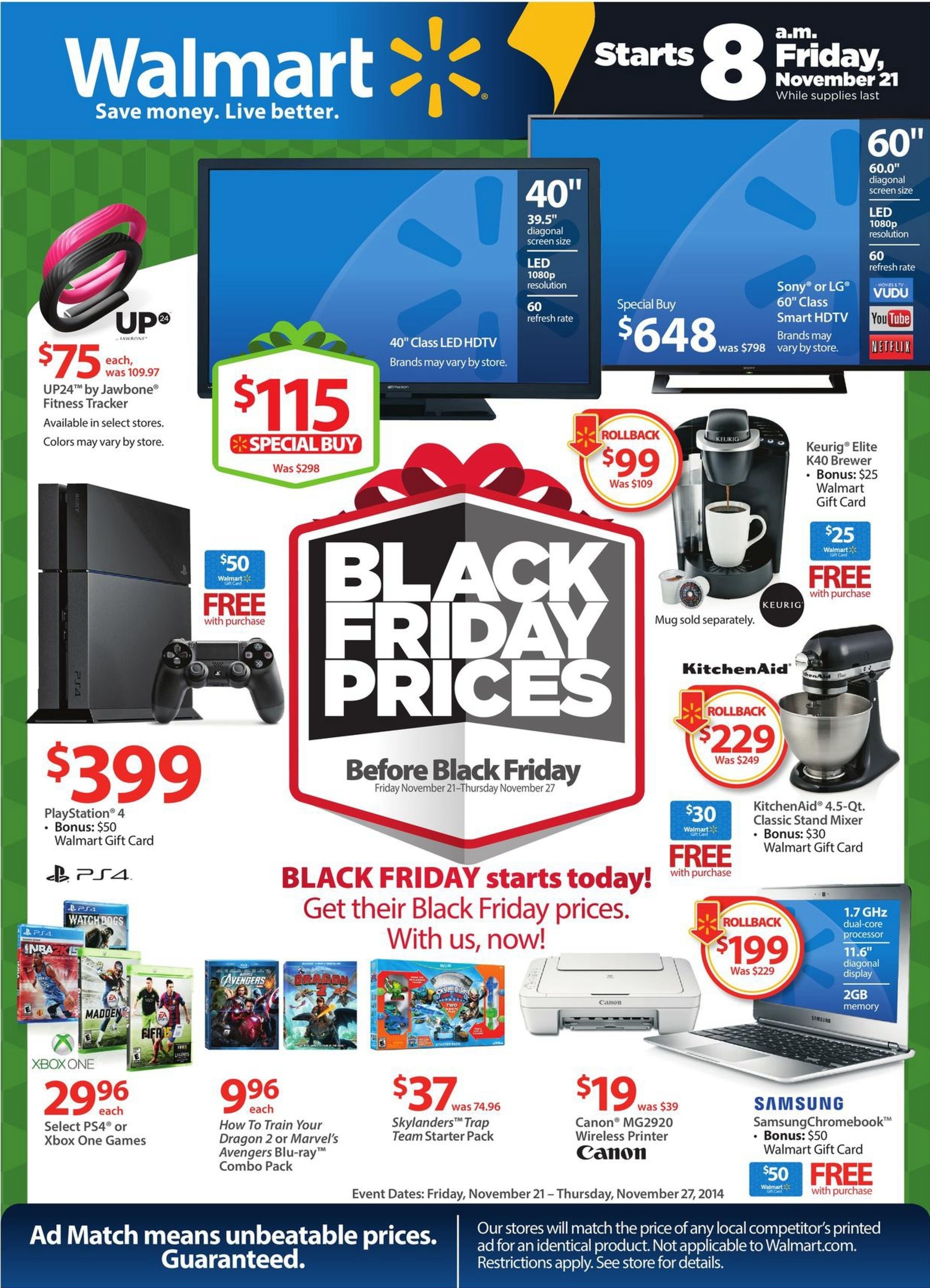 Walmart Pre-Black Friday Sale Page 1