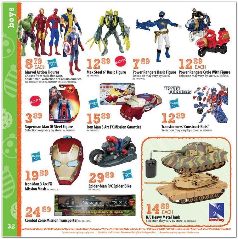Mills Fleet Farm Toyland Catalog 2013 Page 32