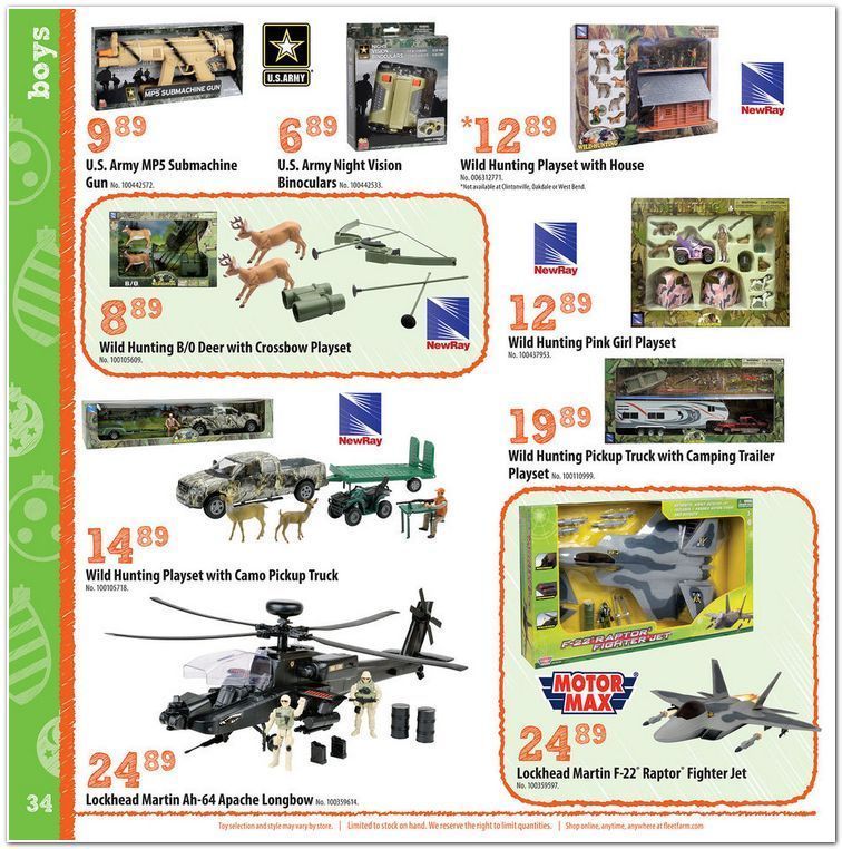 Mills Fleet Farm Toyland Catalog 2013 Page 34
