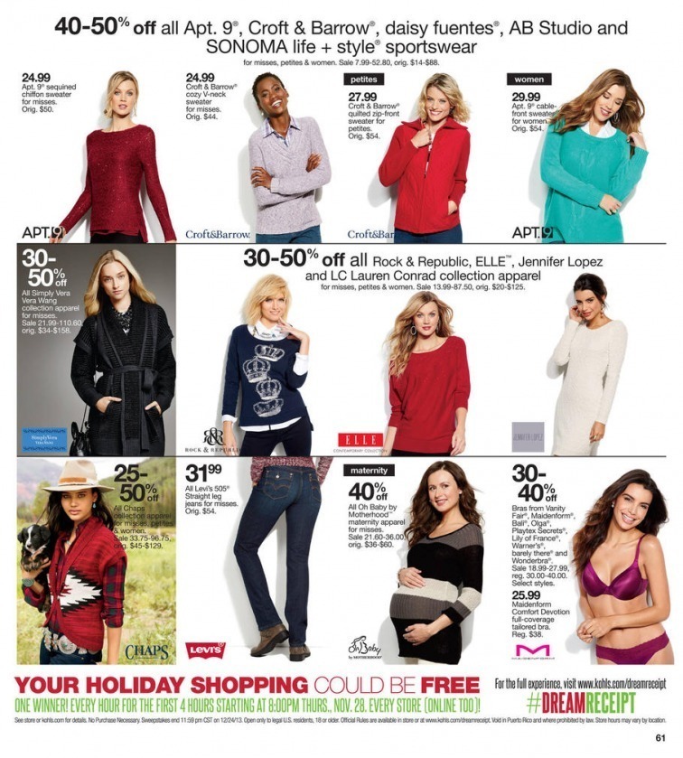 Kohl's Black Friday 2013 Ad Page 61