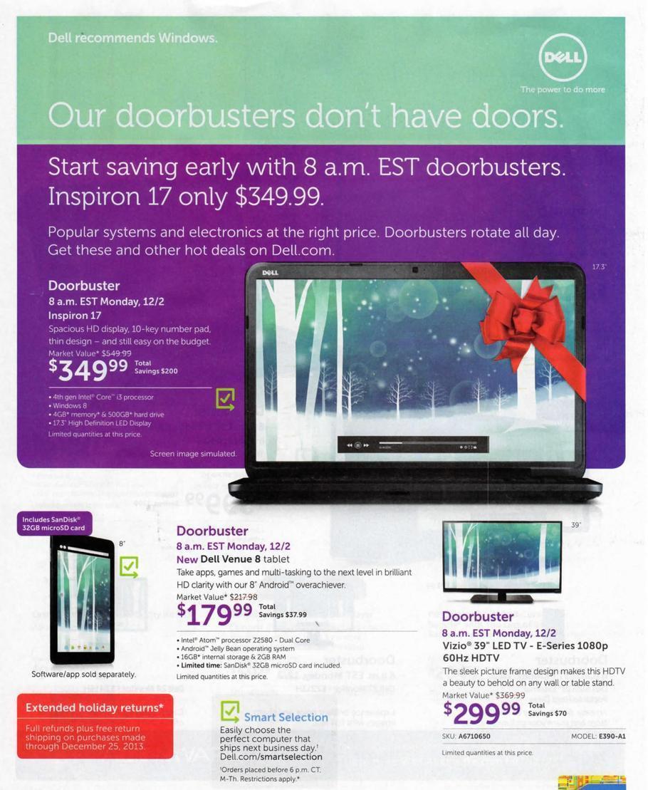 Dell Home Cyber Monday 2013 Ad Page 1