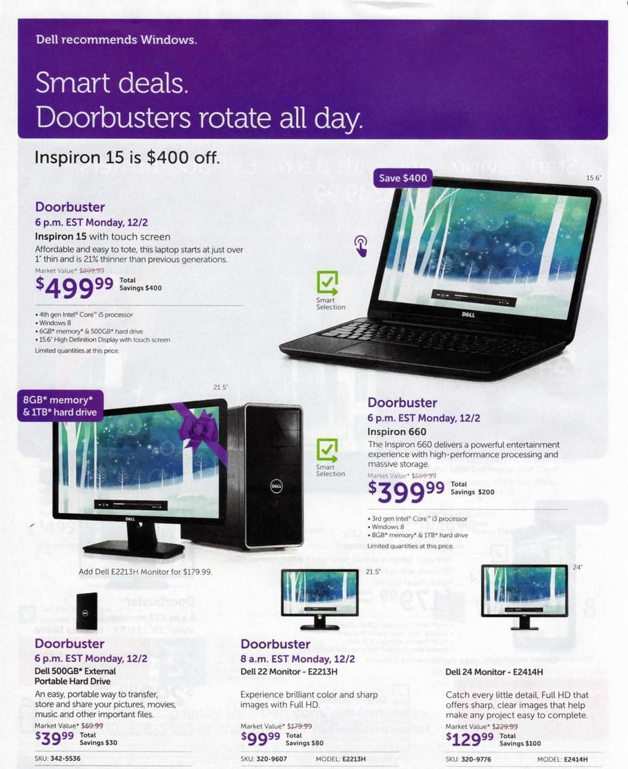 Dell Home Cyber Monday 2013 Ad Page 2