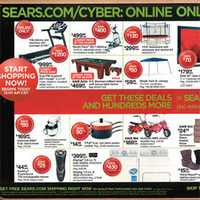 Sears Cyber Monday 2012 Preview Ad
