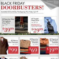 JoS. A. Bank Black Friday Ad 2012