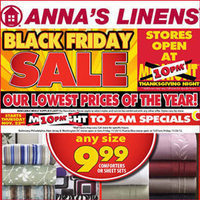Anna's Linens Black Friday 2012