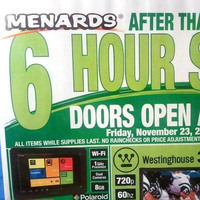 Menards Black Friday 2012 Ad