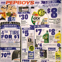 Pep Boys Black Friday Ad 2012