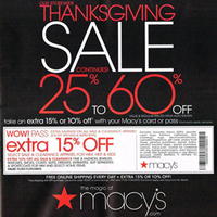 Macy's Thanksgiving 2012 Ad