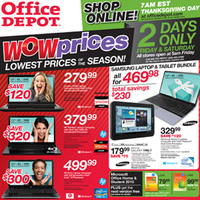 Office Depot Black Friday Ad 2012