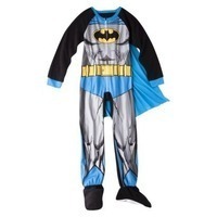 Batman Boys&#39; Caped Footie Pajamas