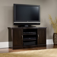 Sauder Cinnamon Cherry Entertainment Credenza - Fits up to 50-Inch TV