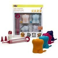Chef&#39;n Cake Creature and Pastry Pen, 3-D Cake Shape Baking Set