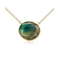 Labradorite Necklace in Gold Vermeil