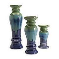 Oversized 3-pc Ceramic Pillar Set