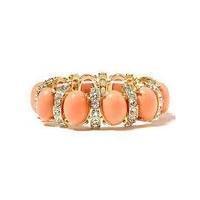 Cabochon Crystal Stretch Bracelet
