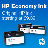 HP Economy Ink - Original HP Ink starting as low as $9.39 at Staples.com